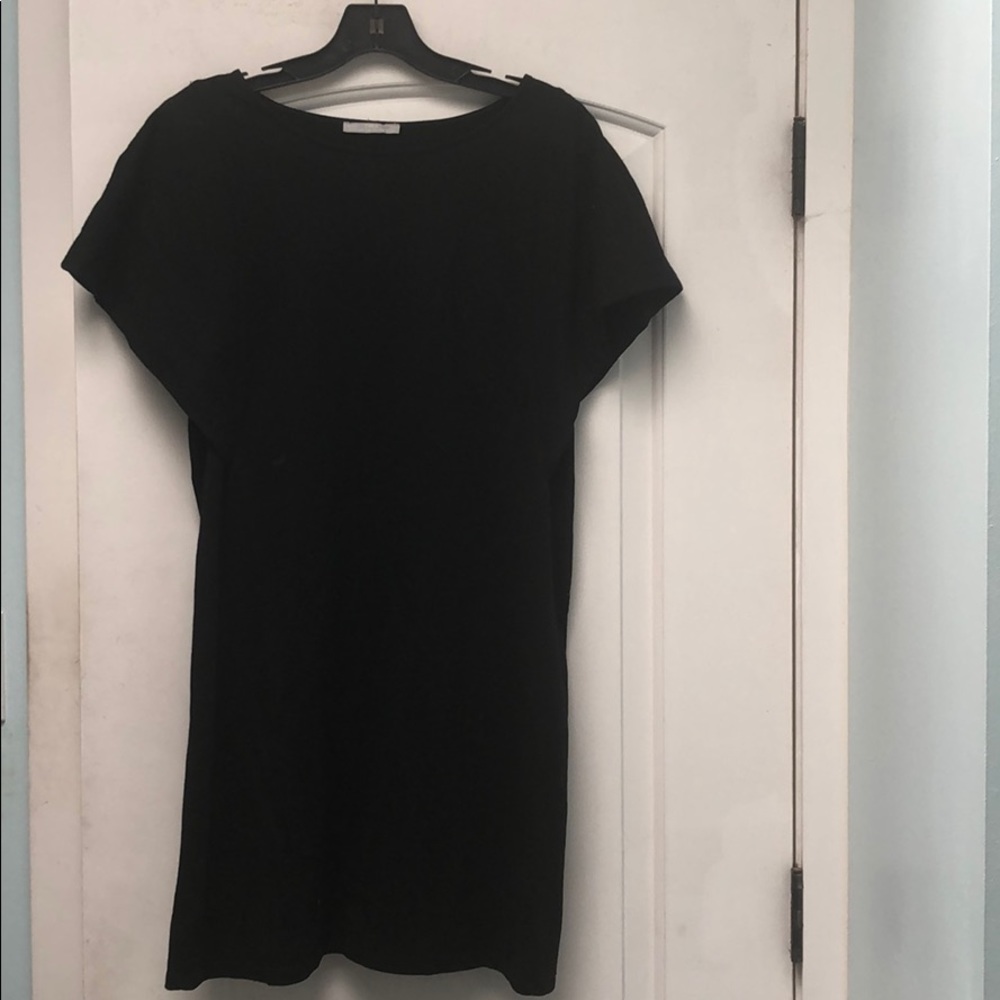 Zara black short sleeve knit dress sz M